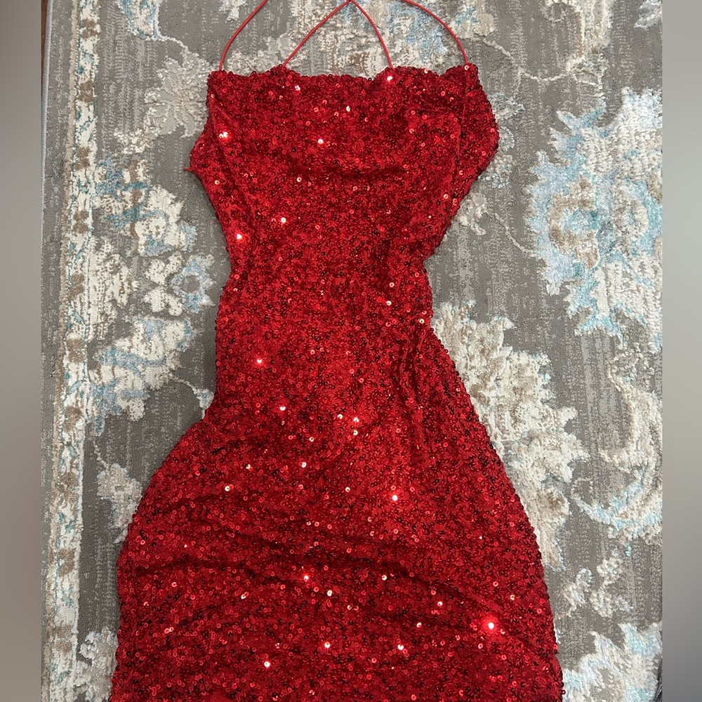 Windsor Red Sequins Dress